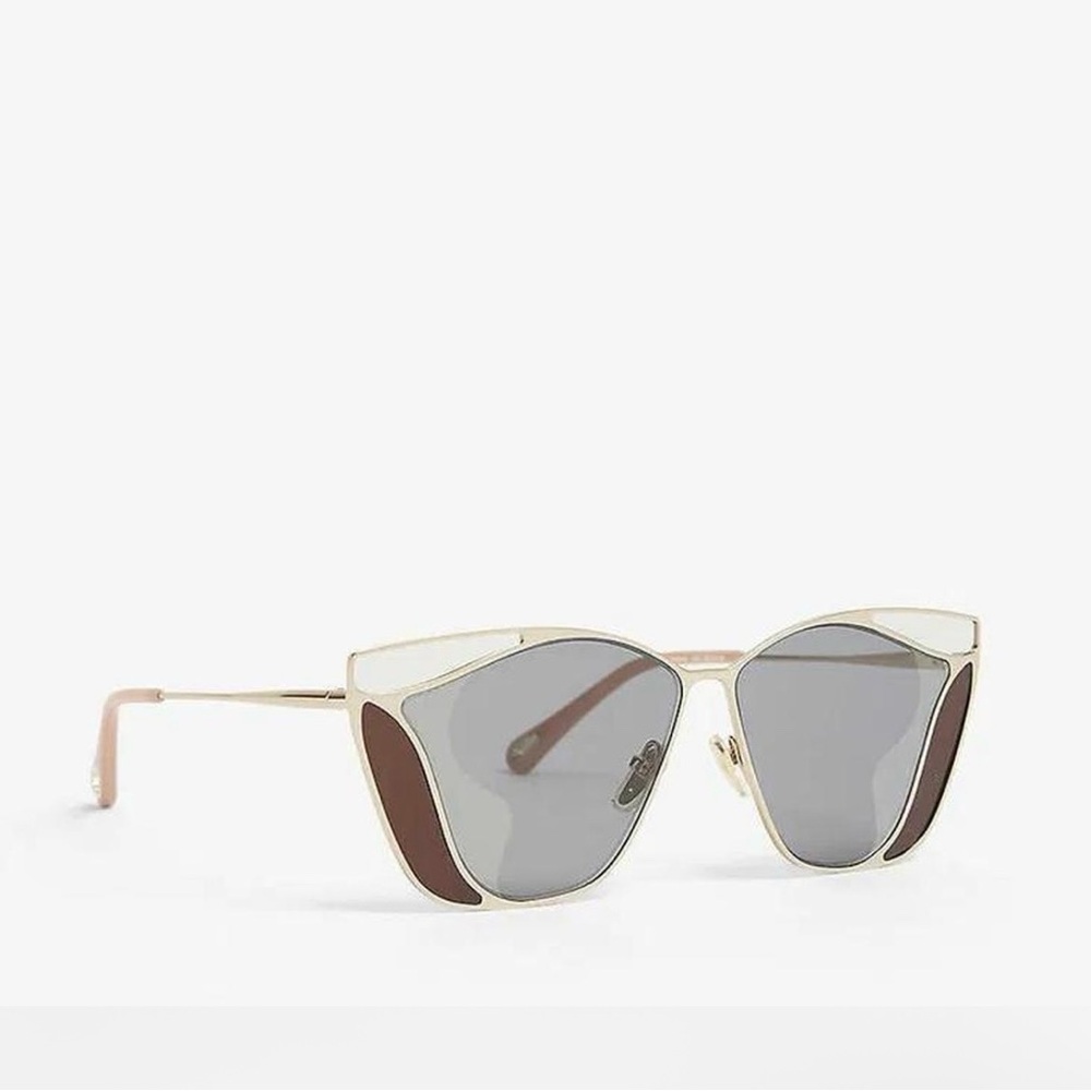 CHLOE Gemma CH0049S cat eye gold brown sunglasses